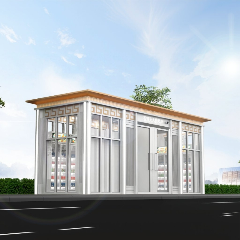 Custom Amusement Park Ice Cream Interactive Street Snack Food Mall Kiosk