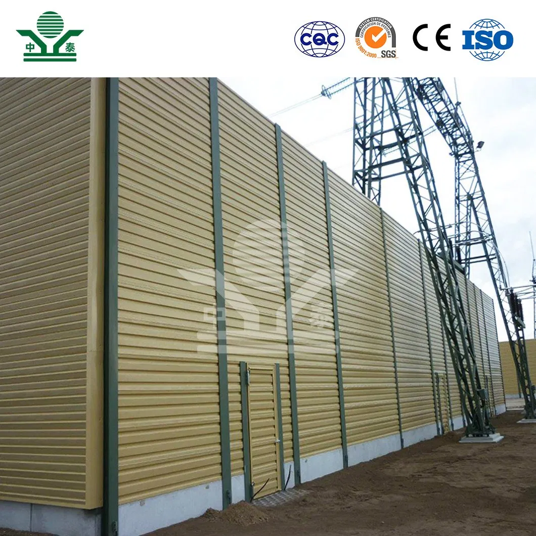 Zhongtai Overall Curved Sound Barrier China Wholesalers Flexible Noise Barrier Aluminum Plate Material Factory Sound Barrier