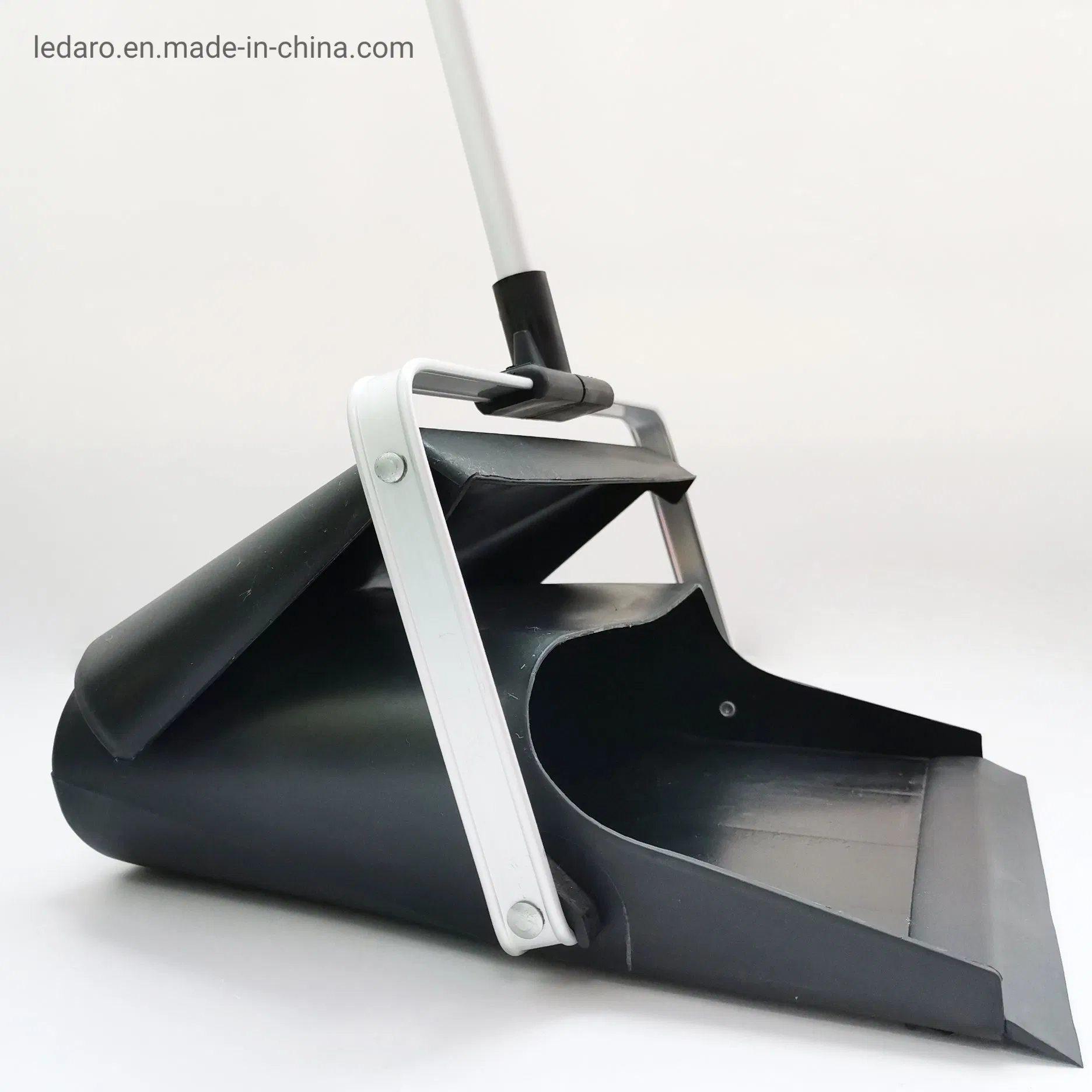 Aluminum Handle Commercial Lobby Dustpan Broom Set with Upright Handle for Home Kitchen Room Office Lobby Floor Use, Make Your Daily Cleaning Job Easier