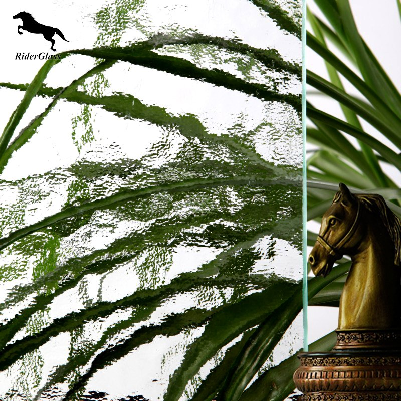 3-8mm Clear Baroque Patterned Glass