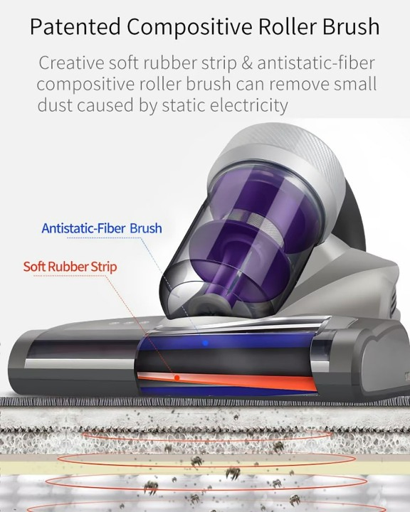 Hot Sell Healthy UV-C Light High Heating Powerful Suction Bed Vacuum Cleaner