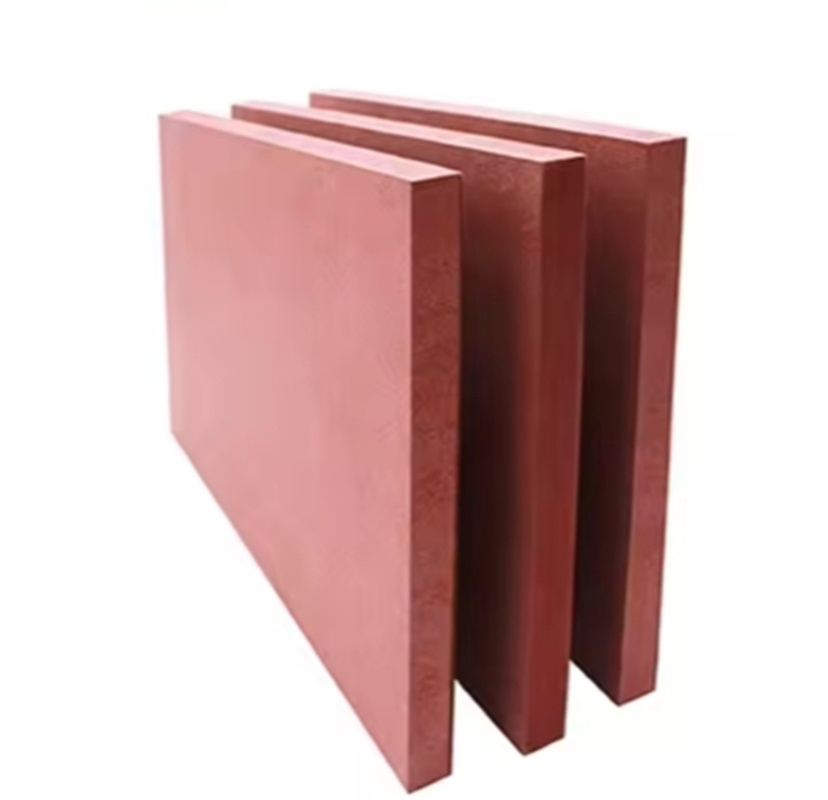 Factory Supplier 12mm Red MDF Board Fireproof Resistant for Building Decoration
