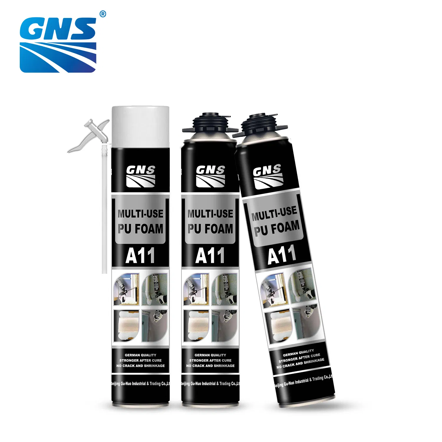 750ml PU Foam Sealant All-Season Seams and Cracks High Adhesion Concrete Brick Plaster Wood Plastic Polyurethane Foam