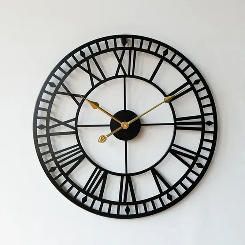40cm Wall Clock for Living Room Bedroom Kitchen Iron Wall Clock Hh007_2