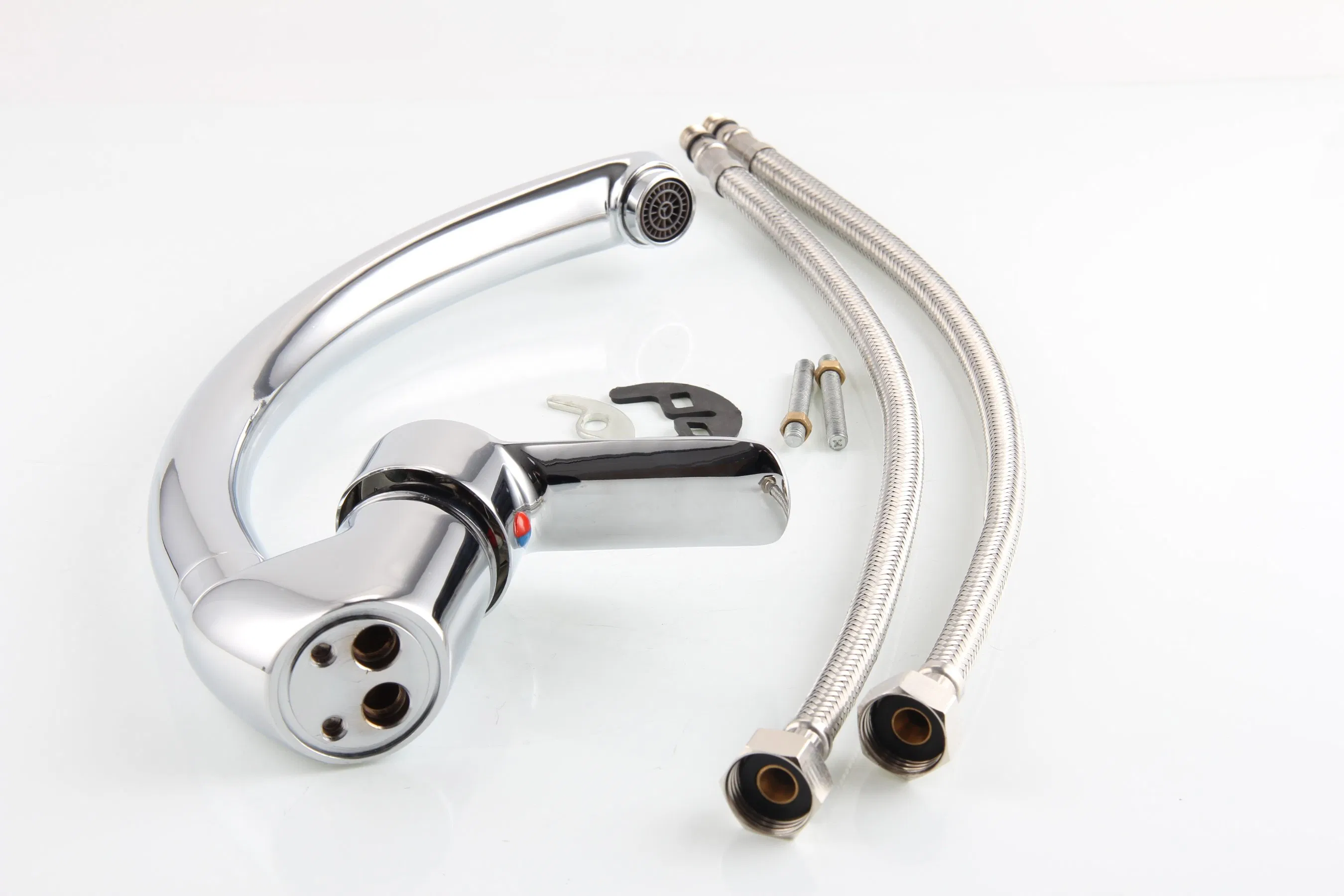 Brass Single Lever Faucet Kitchen Taps Contemporary Kitchen Mixer (VT 17106)