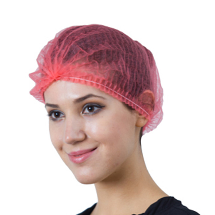 Disposable Non Woven Hairnets/ Bouffant Cap/ Head Cover