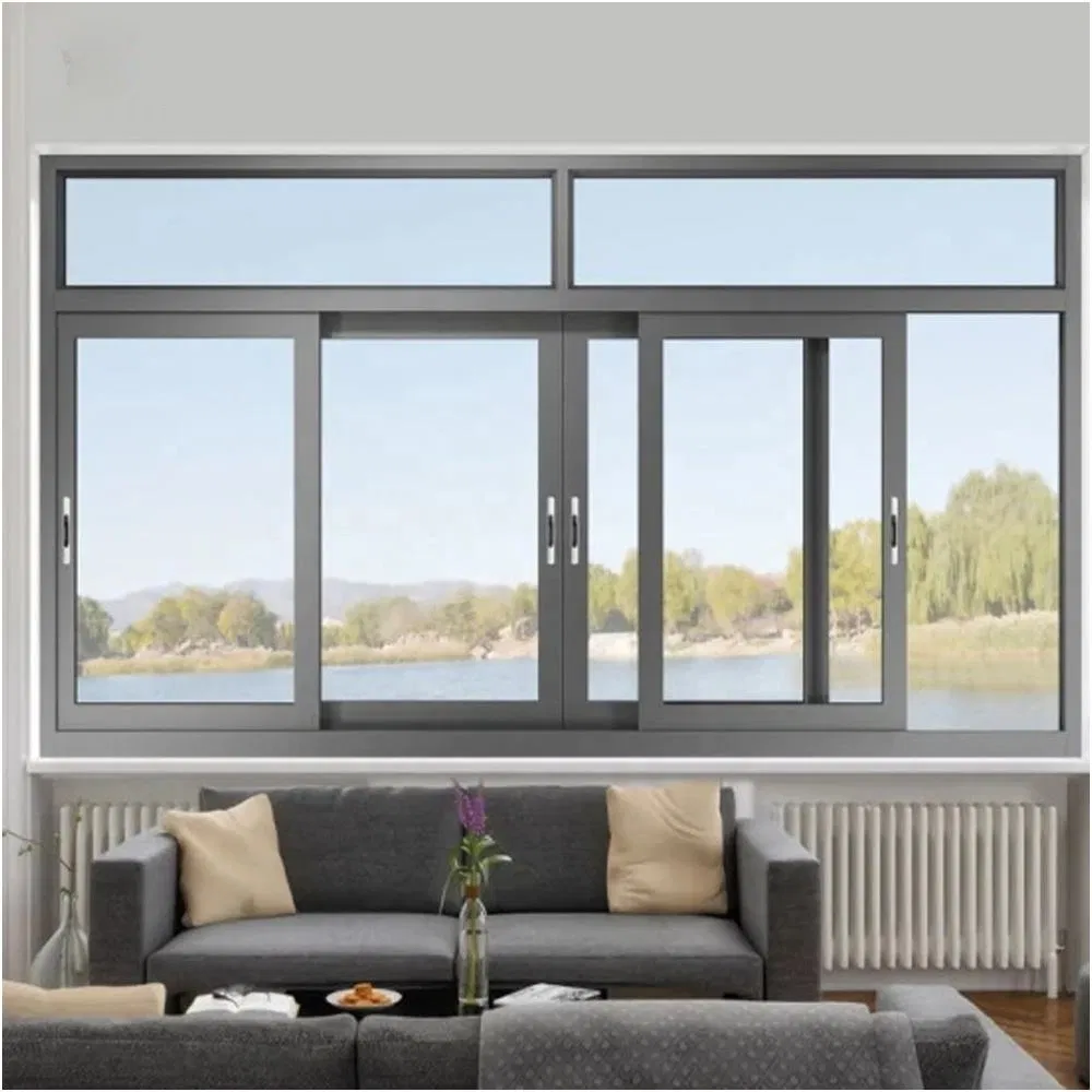 Aluminium Veranda Horizontal Minimal Frame Multi-Track Panoramic Sliding Window