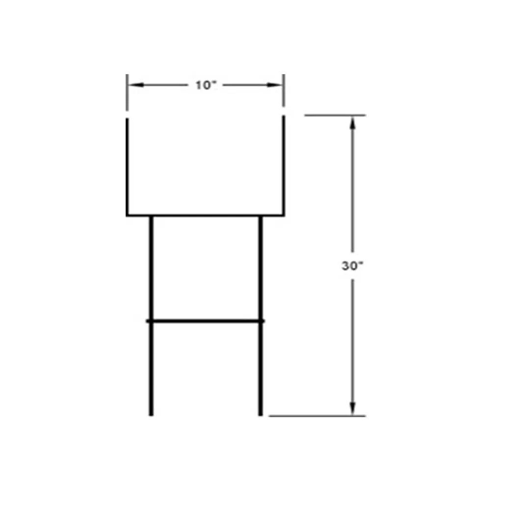Gi Wire U Top Wire Stake Black U Top H Wire Frame