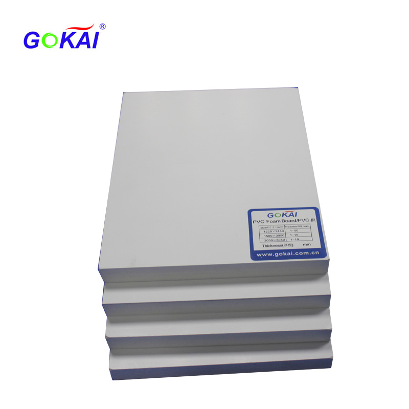 Gokai Factory 2mm-30mm White PVC Celuka Board for Building/Advertising/Printing