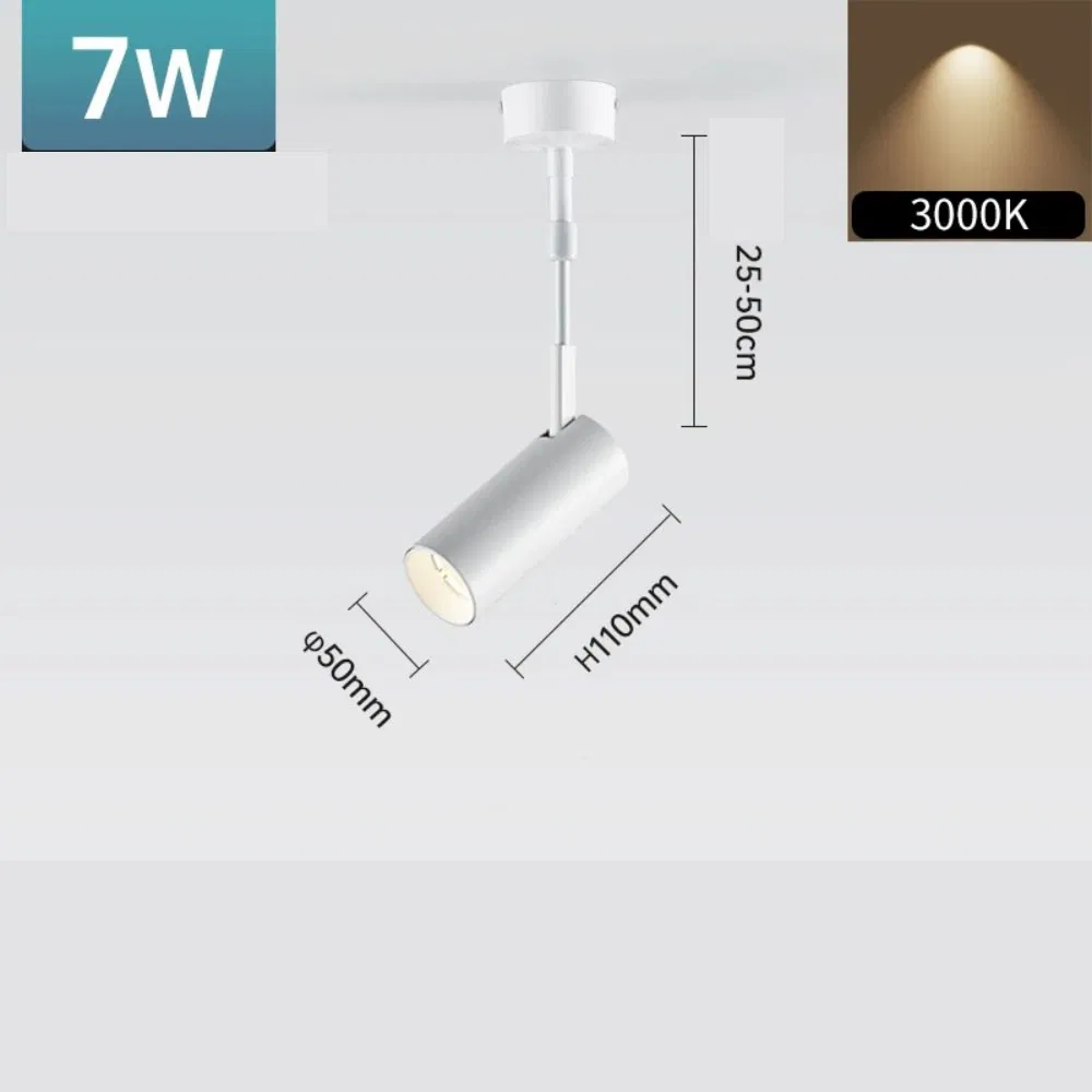 Exhibition Costume Decorations Retractable Long Pole LED Track Spotlight