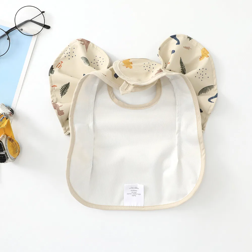 Easy Clean Polyester PU Baby Feeding Apron Waterproof Infant Toddler Bibs