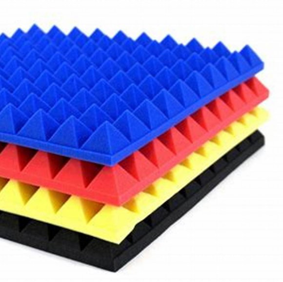 Easy-Using Wallpaper Soundproofing Foam 3D Panel Sound Pyramid Sound Absorption Foam Acoustic Panel for Studio Office Soundproof