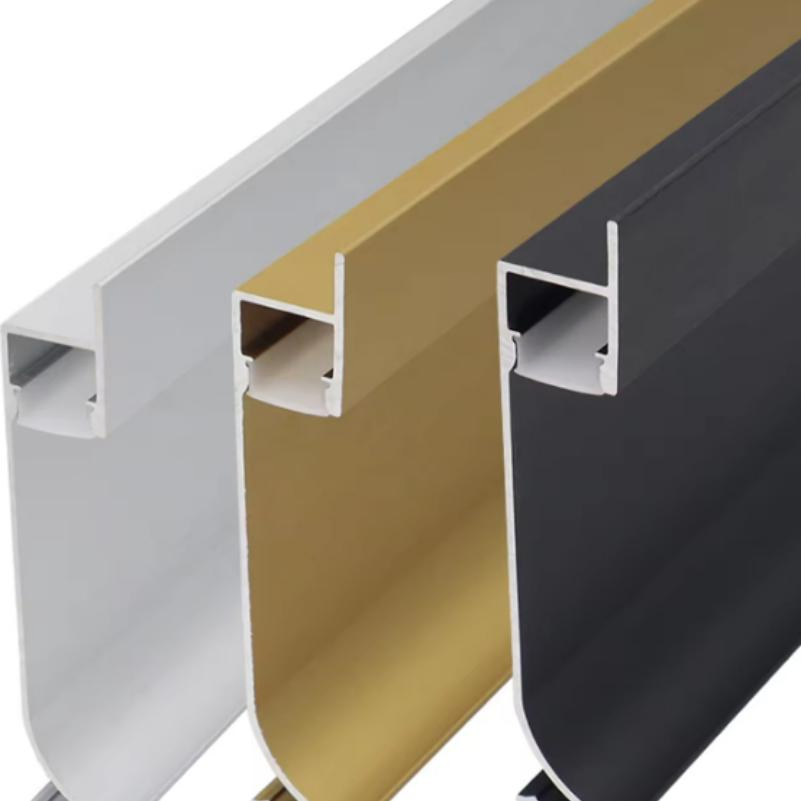 Aluminium Floor Skirting Board with LED Light Flooring Baseboard Profile Skirting