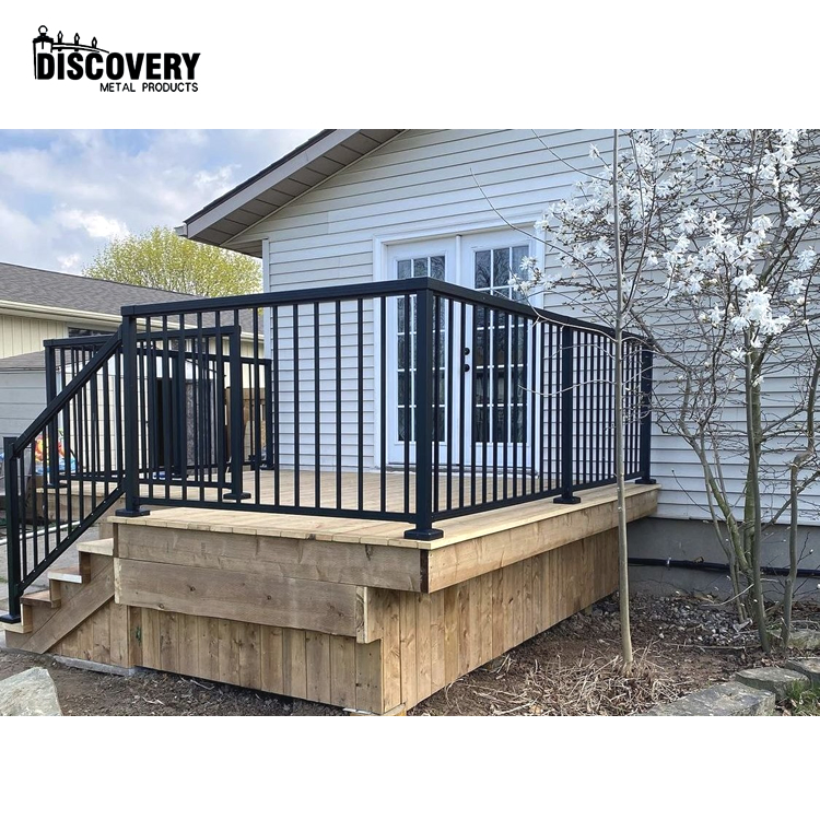 Modern Powder-Coated Aluminum Handrail for Balcony, Stair & Deck