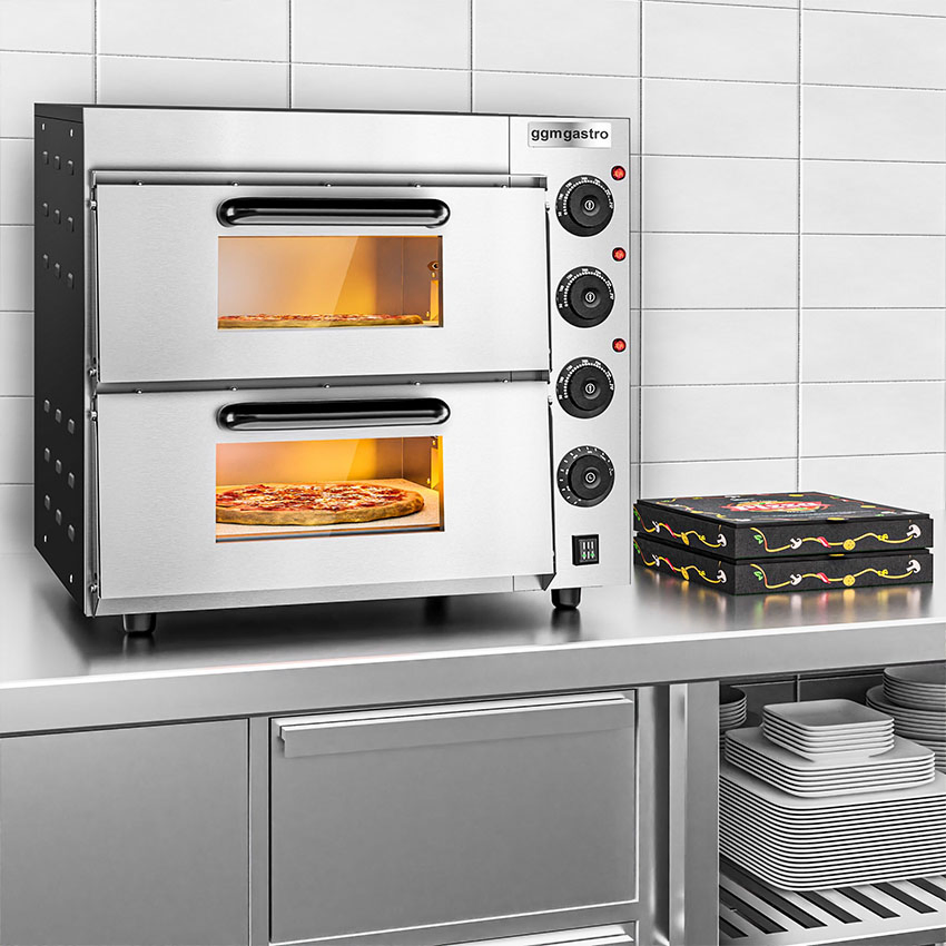 2 Deck 2 Trays Bread Maker Electric Deck Oven for Bakery
