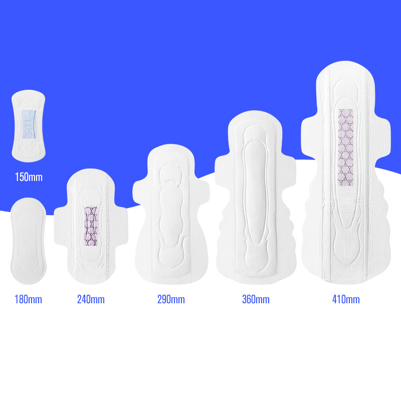 Disposable Feminine Organic Cotton Menstrual Biodegradable Lady Pad Sanitary Napkin Towel