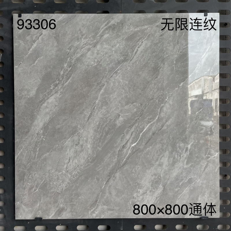 China Porcelain Glossy Marble Floor Tiles 800X800mm for Living Room and Hotel Use