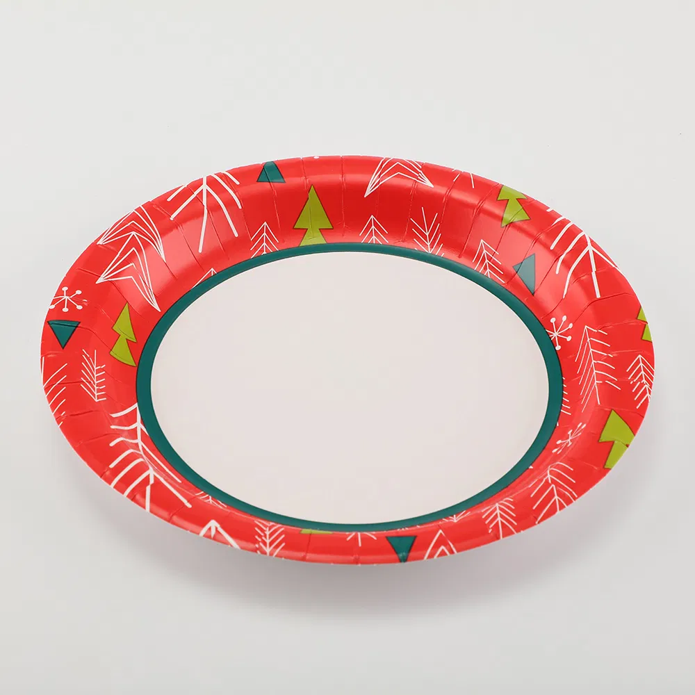 Custom Festival Paper Plates Dessert Plate Disposable Paper Plate