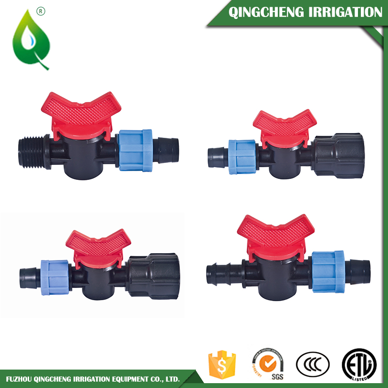Drip Irrigation Garden Tube Plastic Coupler Mini Valve