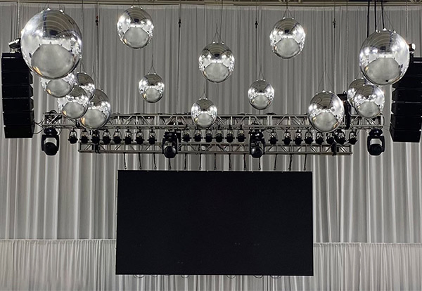 Big Shiny Inflatable Balloon Gold Mirror Balls for Christmas Decoration