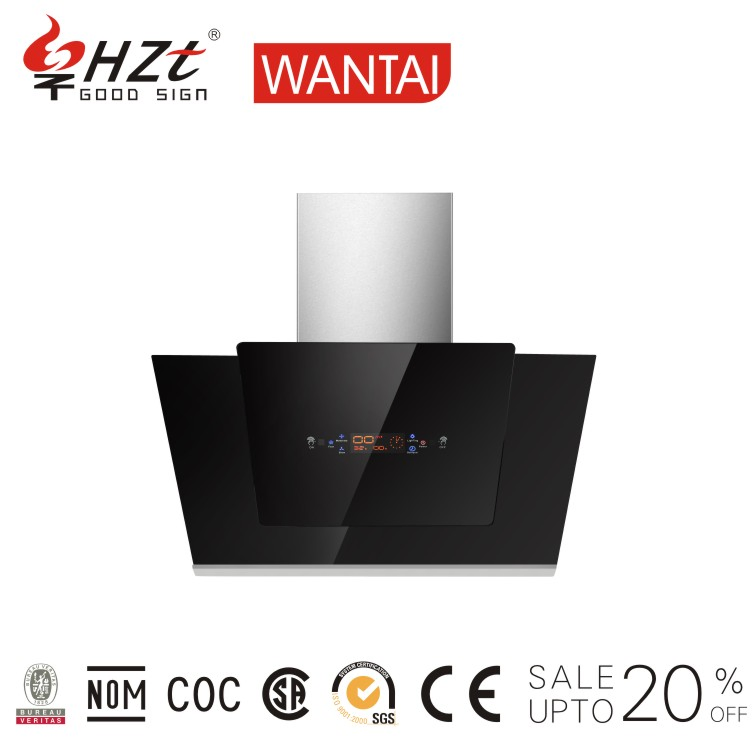 Premium 36 Inch Wall Mount Temper Glass 900 Cfm Range Hood with Gesture Control, 900 Cfm Exhaust Fan, Touch Control, LED Lights, China Manufacturer