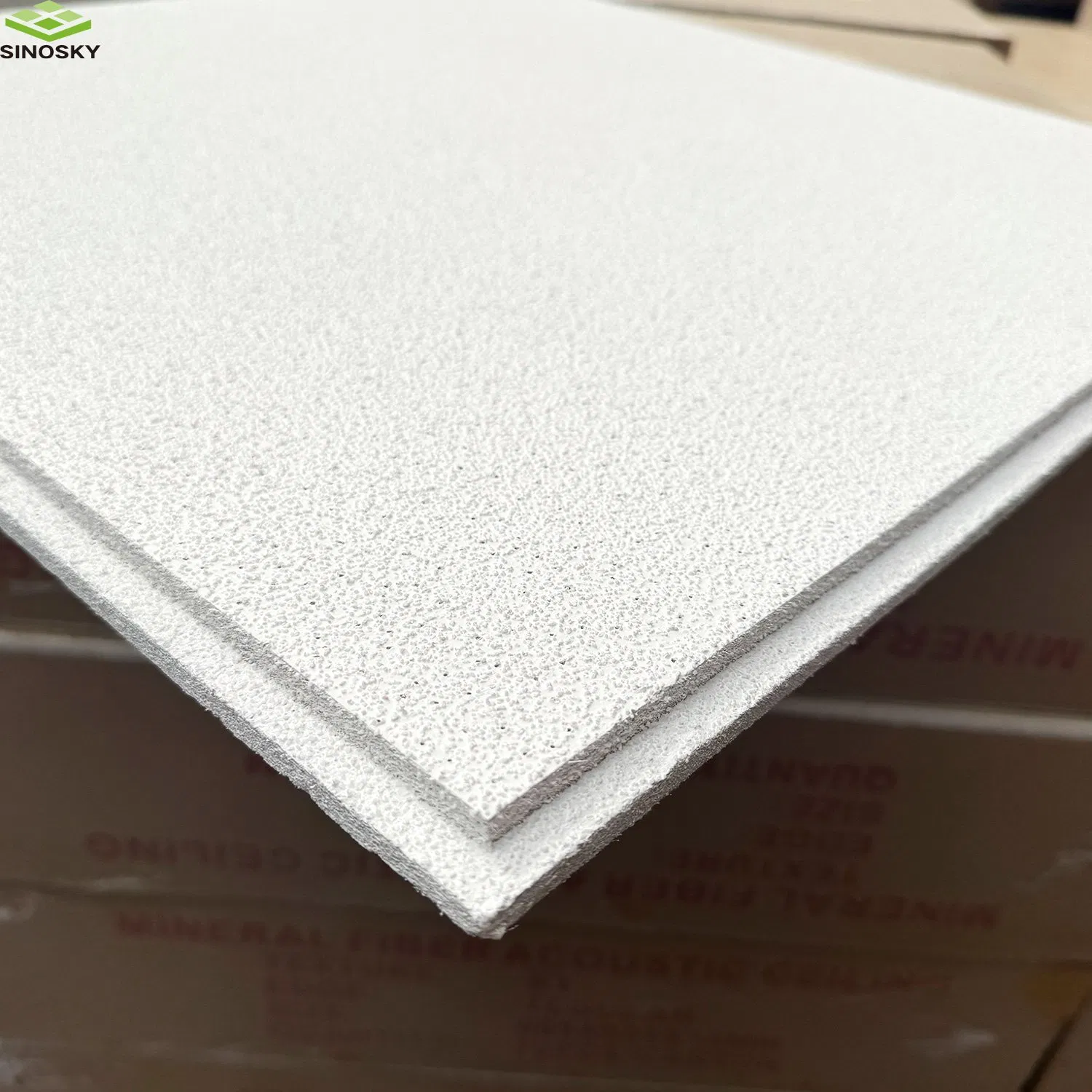 600*600mm Sound Absorption Acoustic Mineral Fiber Board for Ceiling Decoration