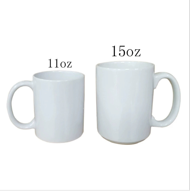 15oz White Sublimation Mug Sublimation Cup Blank Mug Custom Mugs Factory Price Colorful Beer Mugs Printing High Quality 15oz White Sublimation Ceramic Mug