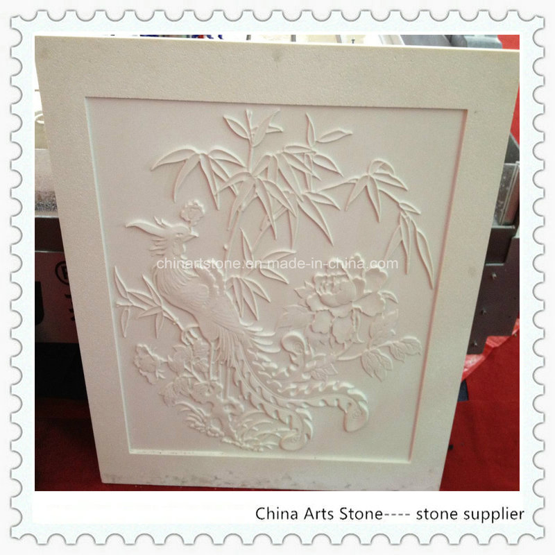 Turkey White Limestone Slab for Waterjet Tiles