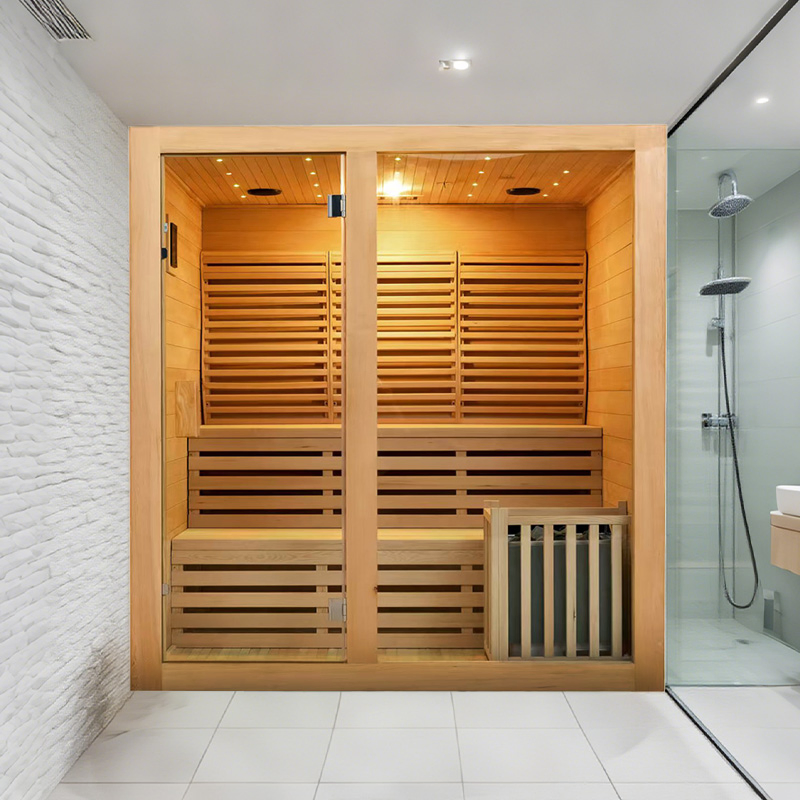 Factory Direct 4-6 Person Full Spectrum Sauna with Far Infrared Body Detox Sauna Rooms Indoor