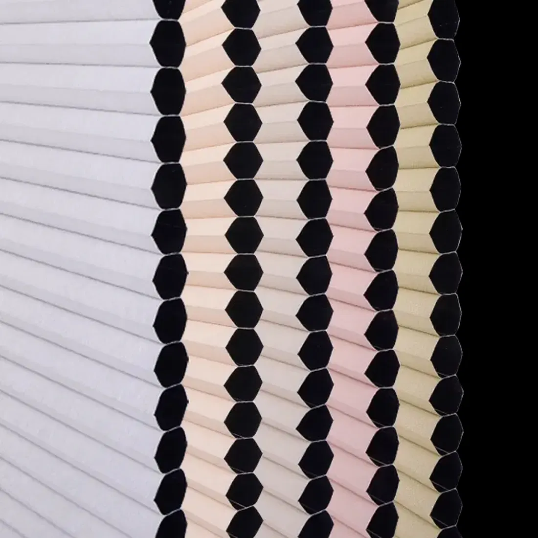 Customized 25mm 38mm Non Woven Pleated Honeycomb Blinds Blackout Fabric for Indoor Windows