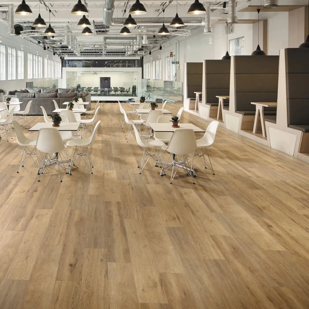 Водостойкий SPC ламинат ПВХ под мрамор и дерево