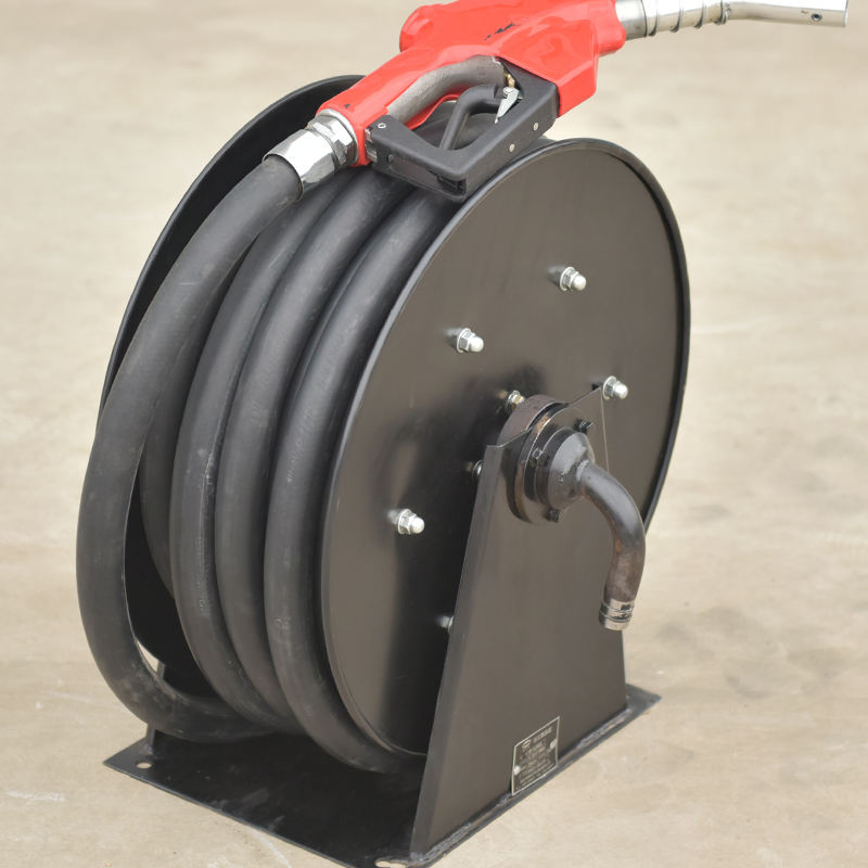 New Industrial Standard 10m Auto Retractable Diesel Fuel Hose Reel with Nozzle