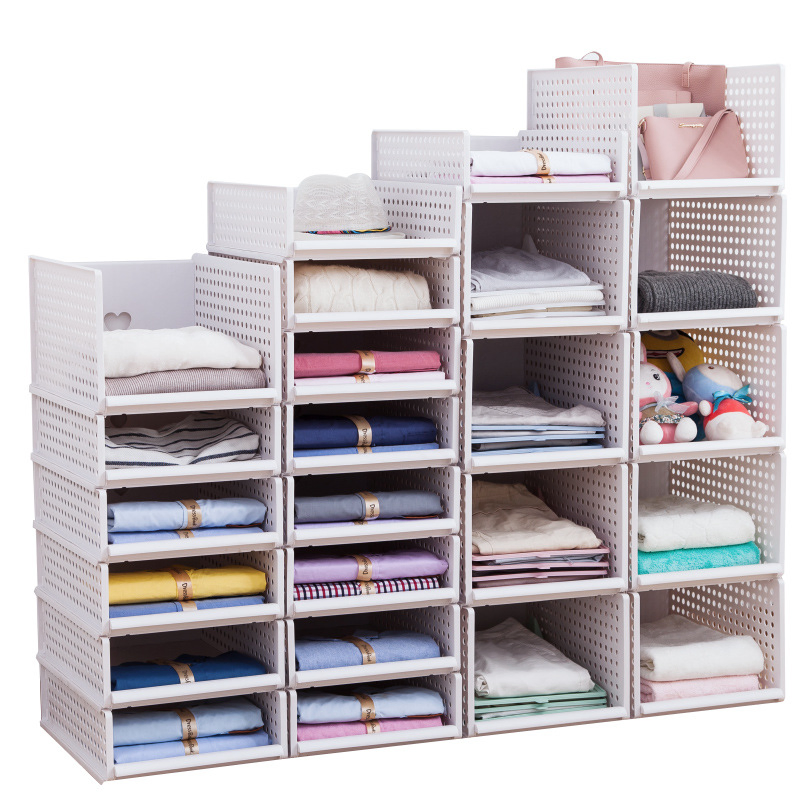 Closet Storage Layered Multilayer Drawer Storage Basket Cabinet Plastic Storage Basket