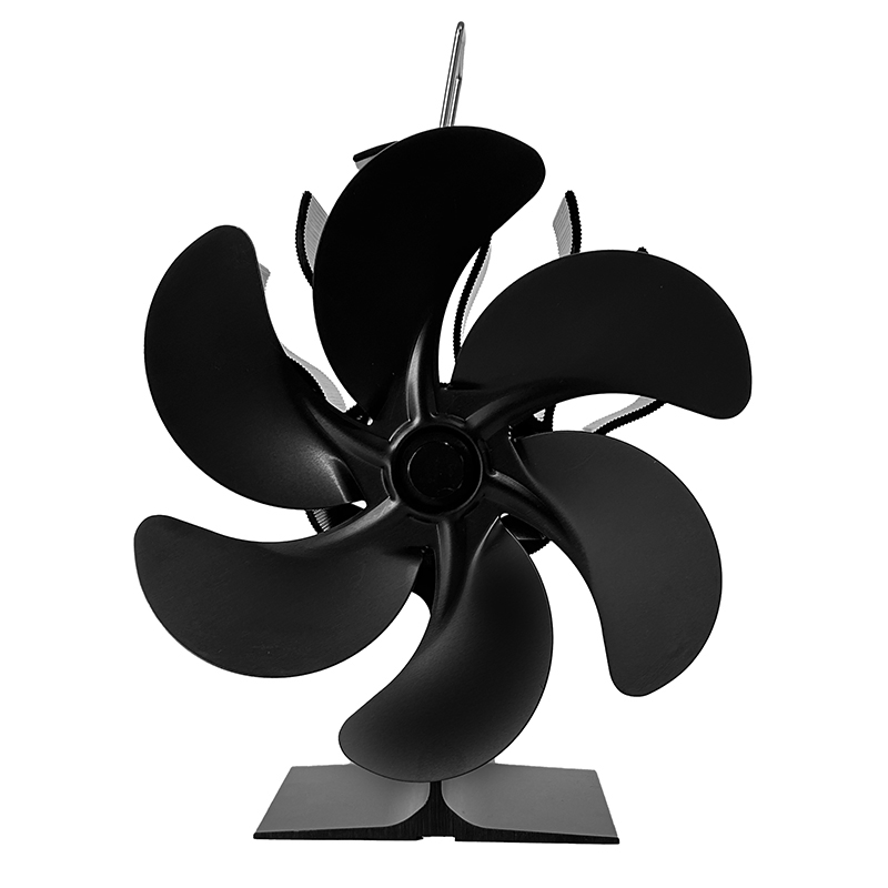High Quality Freestanding Energy Saving Let The Room Warm Quickly 4 Blades Oscillating Heat Powered Stove Fan in Stock No MOQ
