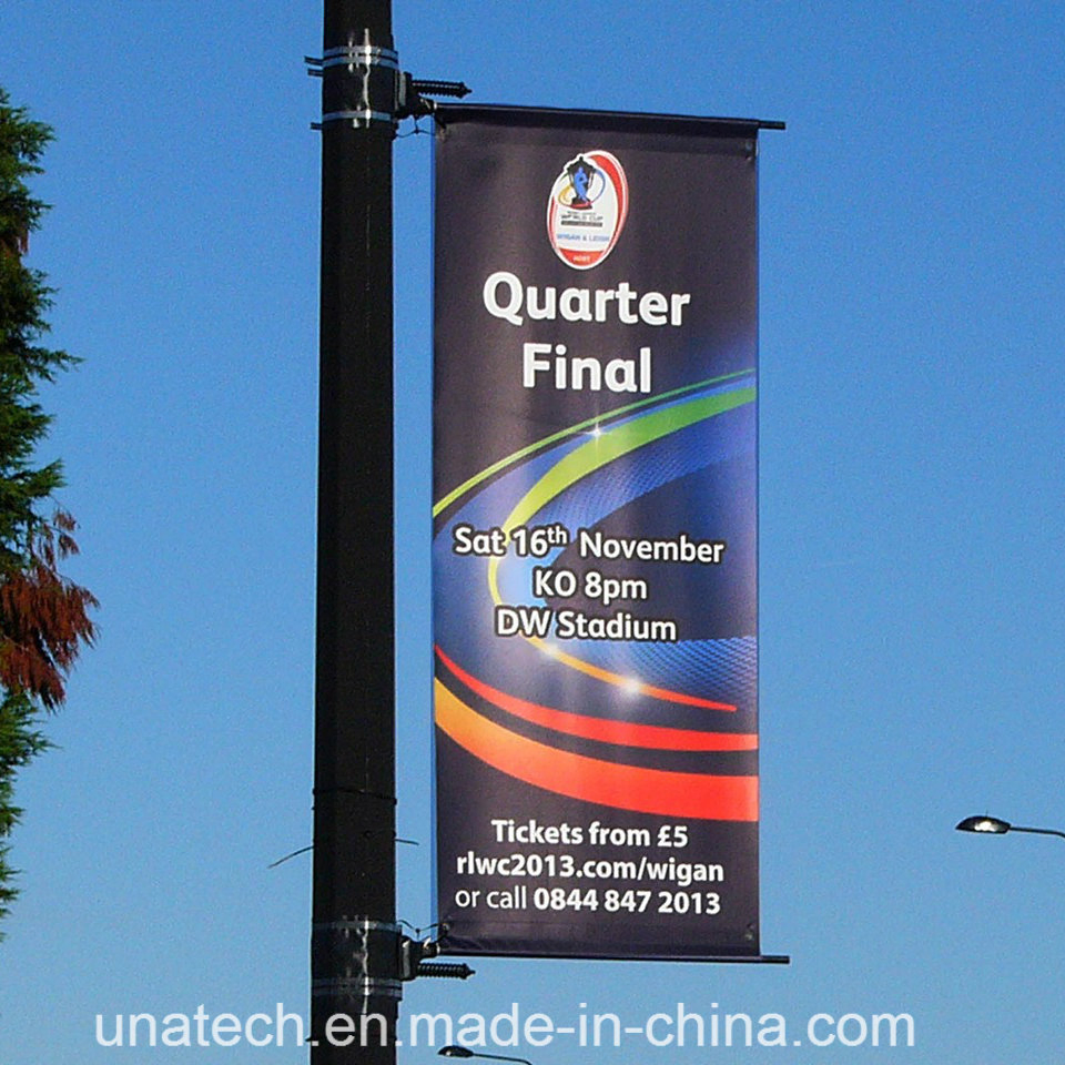 Powder Coated Metal Stainless Steel Image Street Pole Advertising Sign Parts