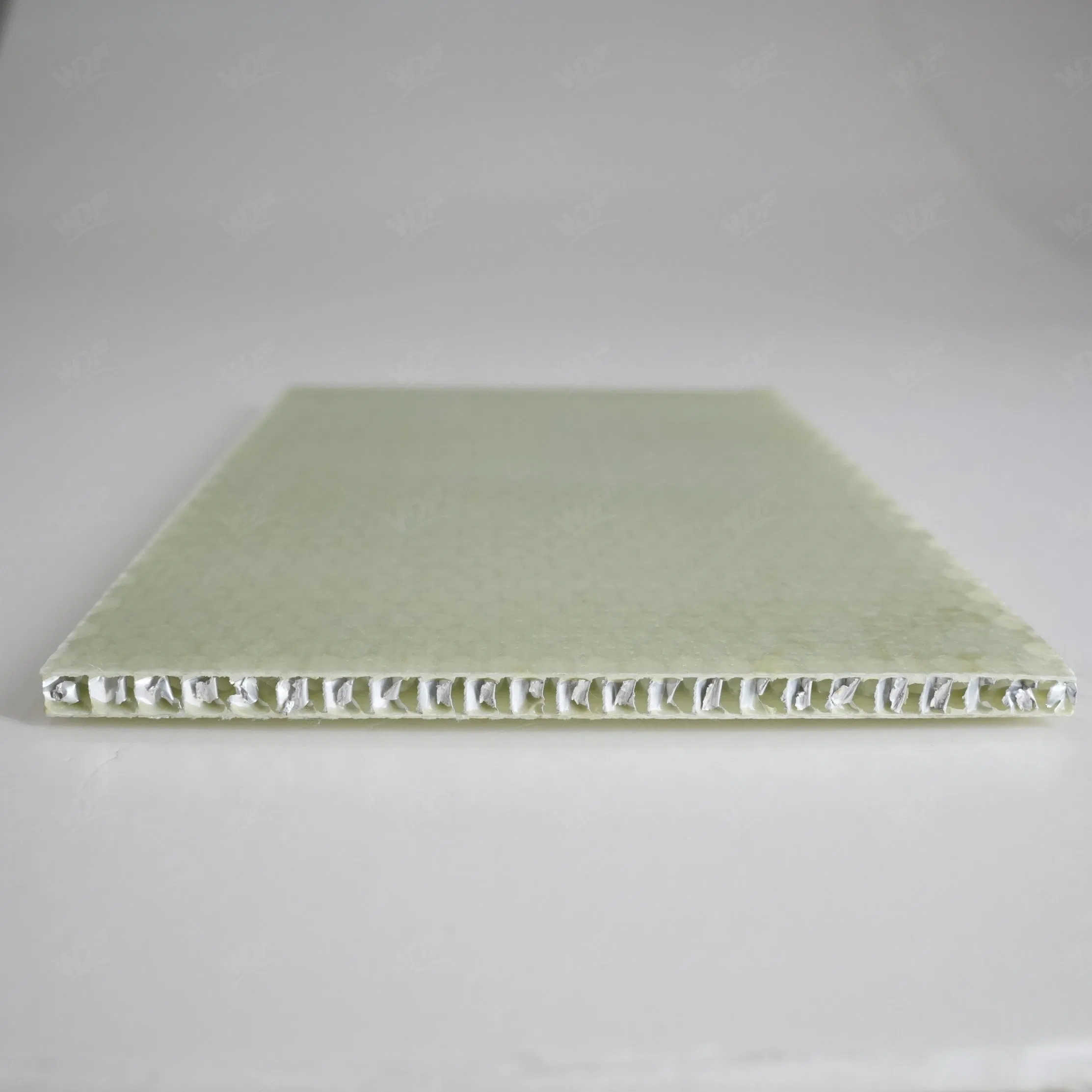 High - Strength Light Green FRP Sandwich Panel with Aluminum Honeycomb Ideal for Temporary Building Floors