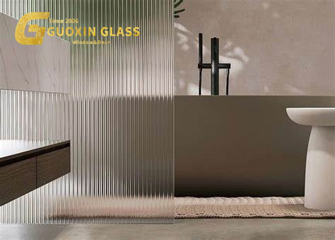 Stylish Frosted Fluted Glass Shower Doors for Contemporary Bathrooms
