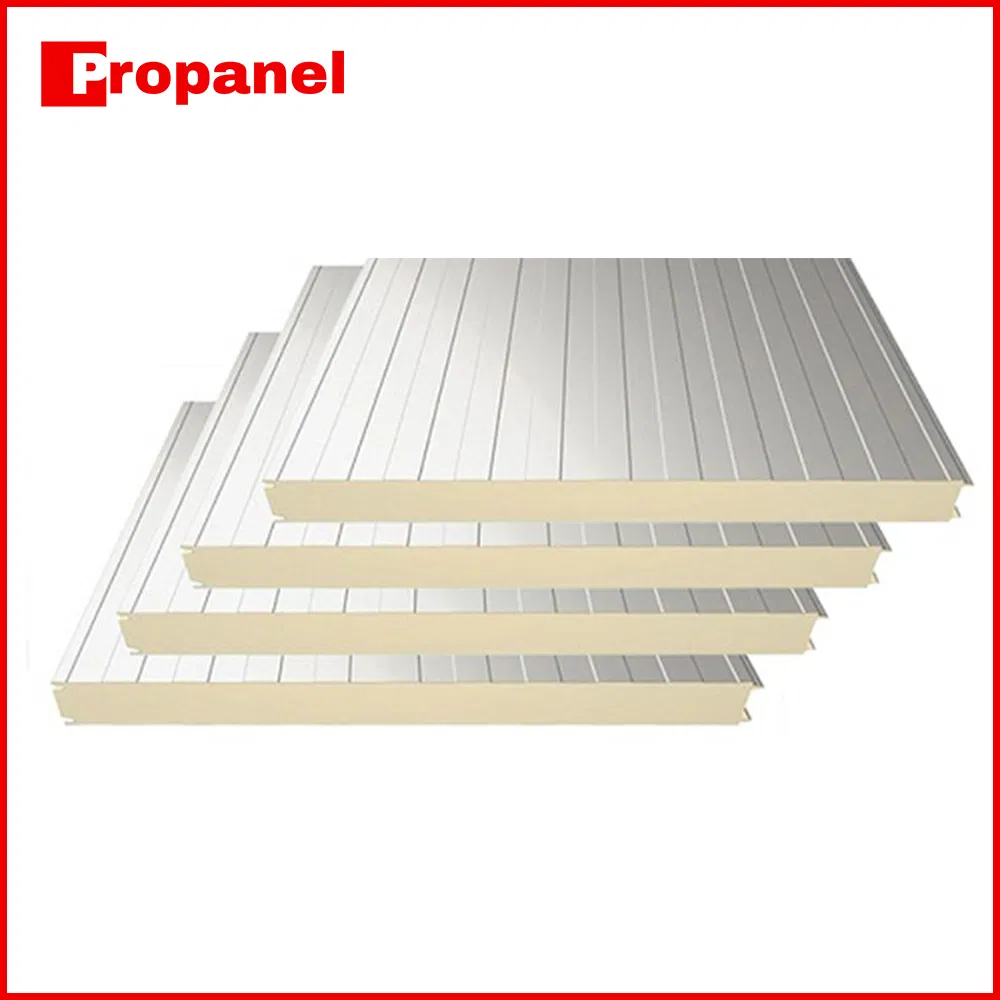 FM 50mm/75mm/100mm/120mm/150mm/200mm/250mm/300mm EPS/Rock Wool/PU/PIR Sandwich Panel for Roof and Wall
