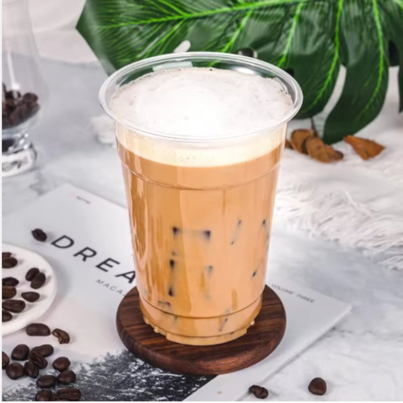 Customizable Disposable Plastic Cups for Boba and Bubble Tea
