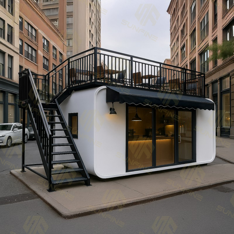 2 Bedroom Pod House Outdoor Prefab House Living and Working Apple Cabin