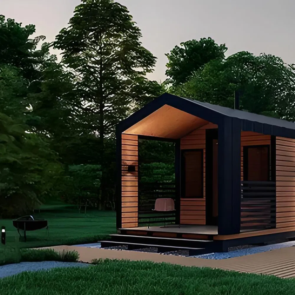 Silent-Operation Peak Roof Sauna Room with Quiet Heater for Peaceful Meditation Time