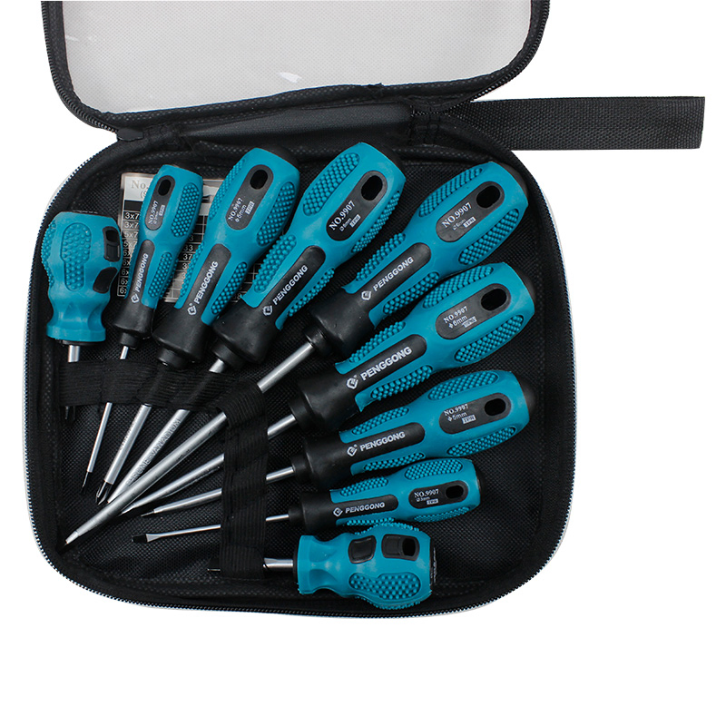 Hand Tools Flat-Head Phillips Screwdriver Chromium-Vanadium Steel Driver Screwdriver Screwdriver Strong Magnetic Hardware Manual Screwdriver Set