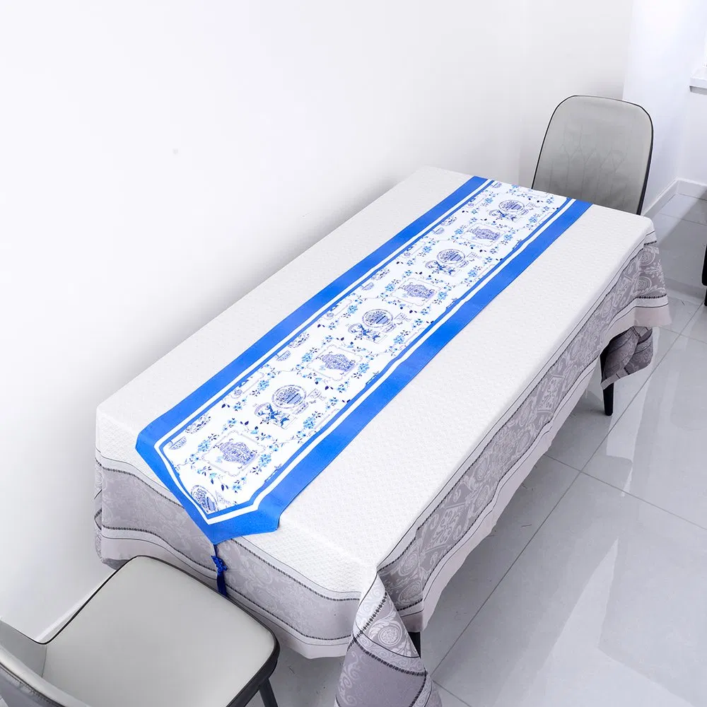 China 100% Cotton Polyester Cotton Textile Tablecloth Fabric Roll Shinning Table Runner