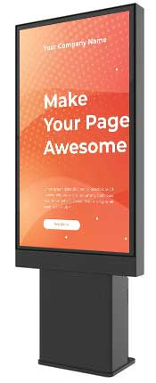 55inch 4K Displays Outdoor Waterproof Digital Window Totem Outdoor LCD Display