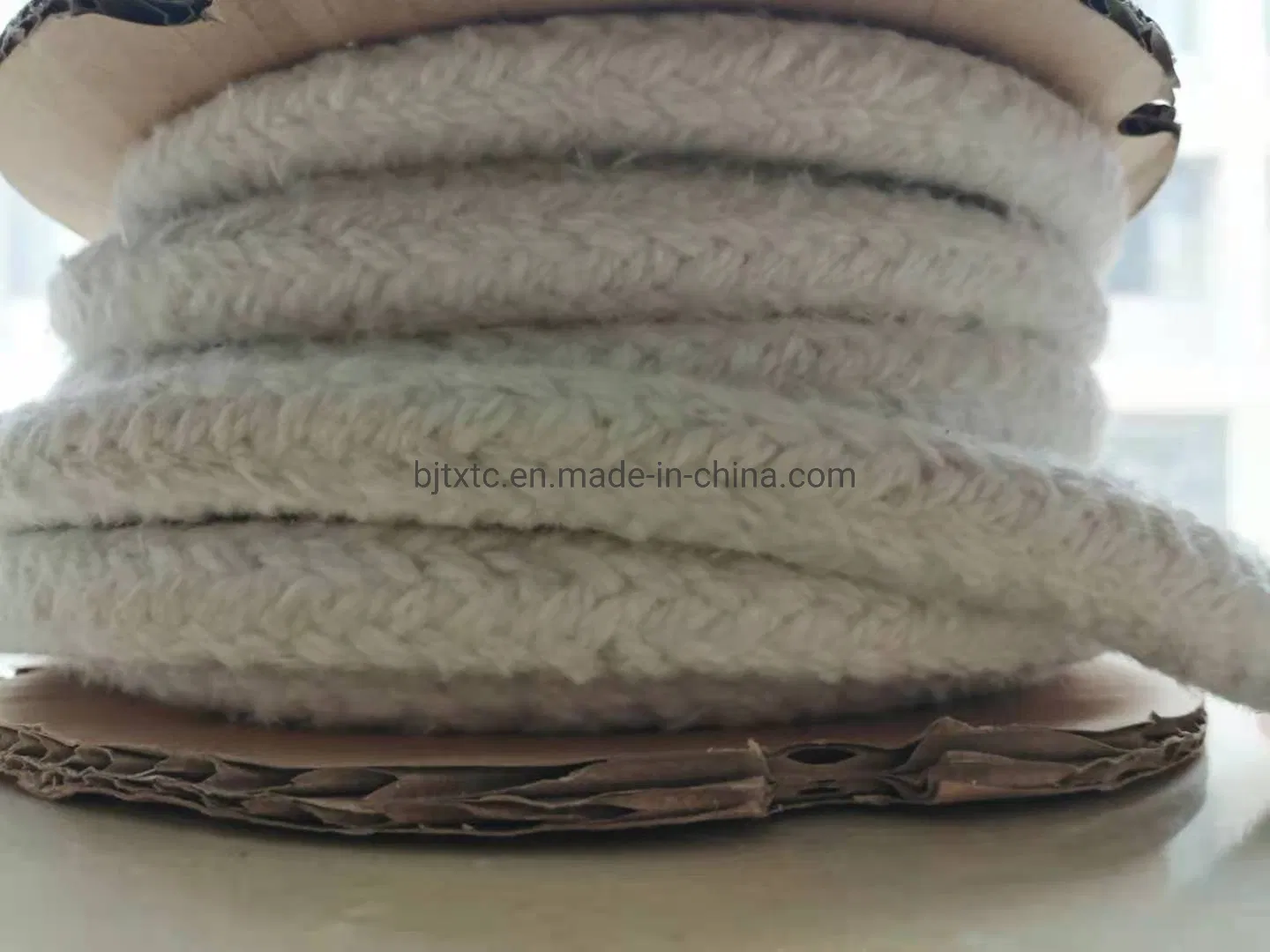 Refractory Ceramic Fiber Round Braided Rope for Heat Insulation