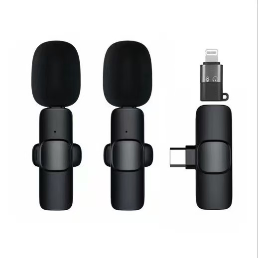 K9 Mini Lapel Microphone Portable Noise Live Stream Type C Phone Wireless Microphone
