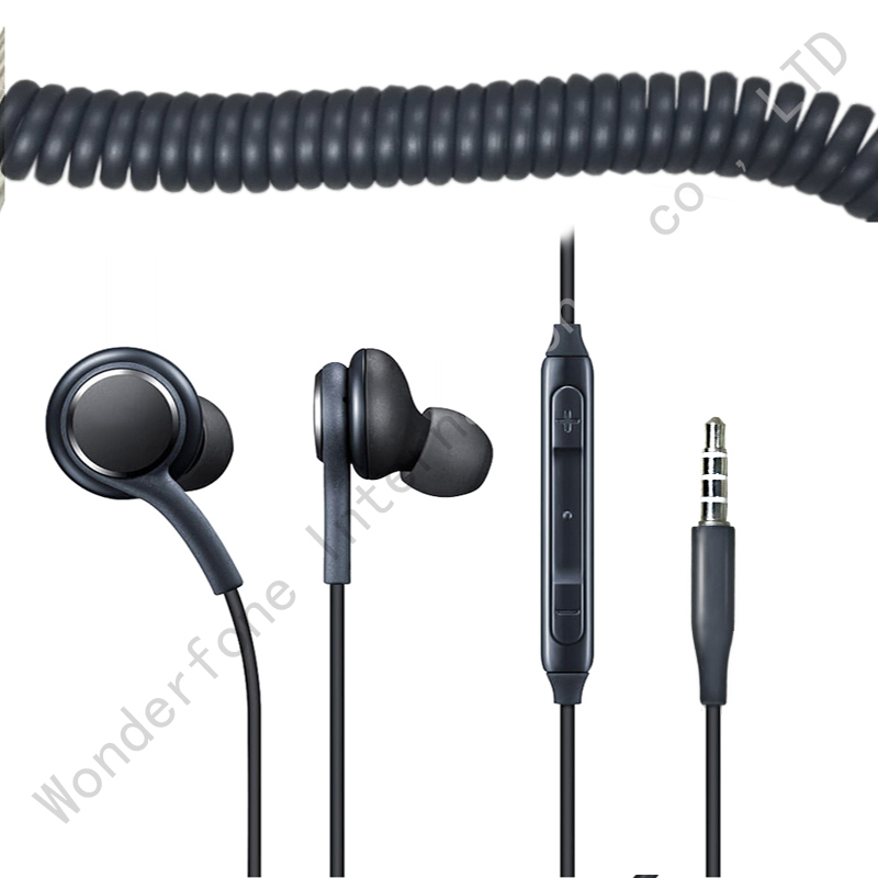 3.5mm Muliti-Functional Earphone for S8 with Spring Coil Wire