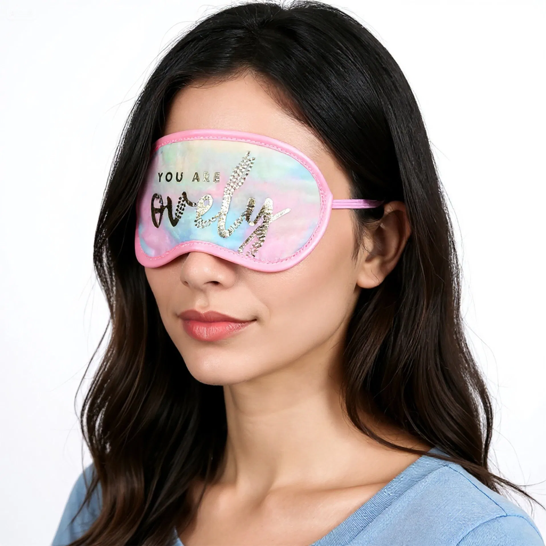 Wholesale Satin Sleeping Eye Mask with Elastic Strap