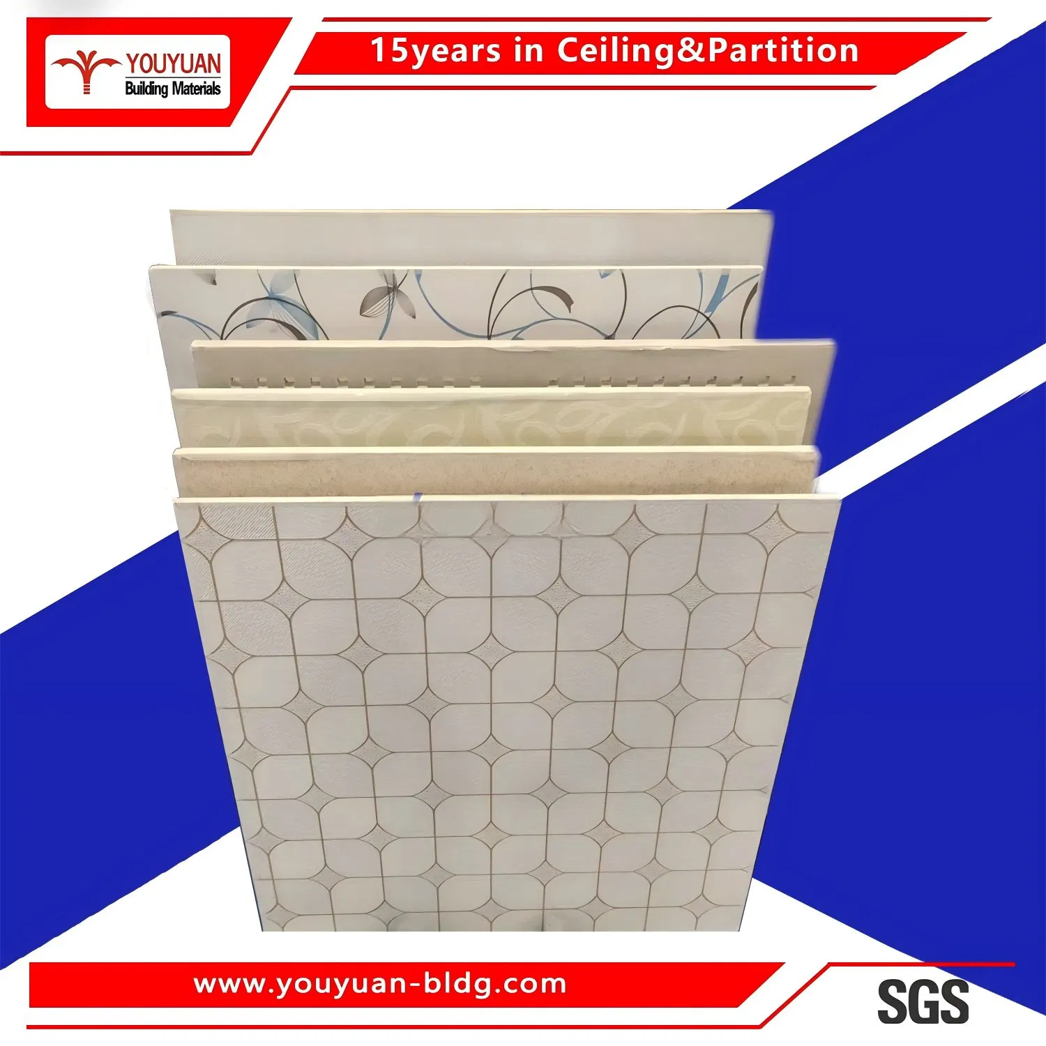 Waterproof Ceiling Board PVC Gypsum Suspended Ceiling Board