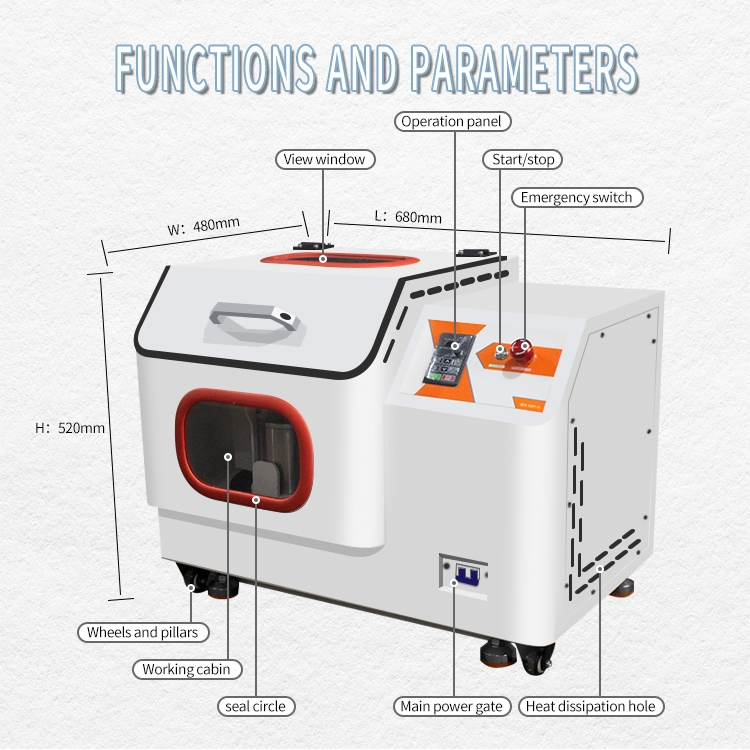 Samy Sqm-4L Desktop Planetary Ball Mill, 1600rpm, Submicron Grinding Laboratory-Specific Equipment